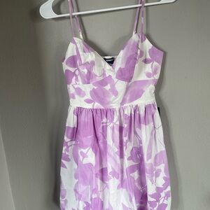 Express Dress in Purple and White Floral XS